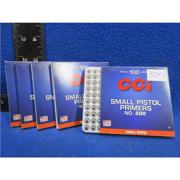 CCI Small Pistol Primers No. 500 (Pick Up or Ship by UPS Only)