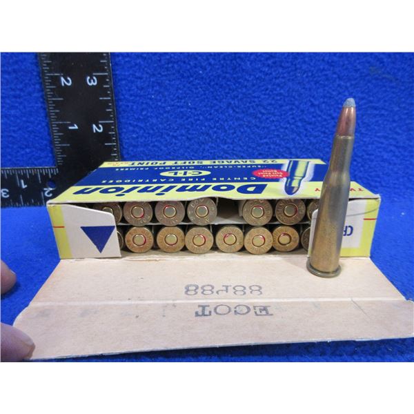 Collector Ammo - 22 Savage 70gr SP (Pick Up or Ship by UPS Only)