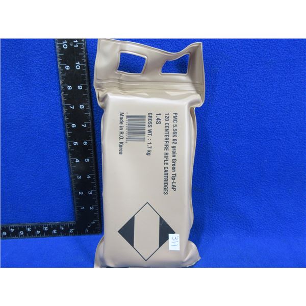 PMC 5.56K 62gr Green Tip-LAP Cartridges (Pick Up or Ship by UPS Only)