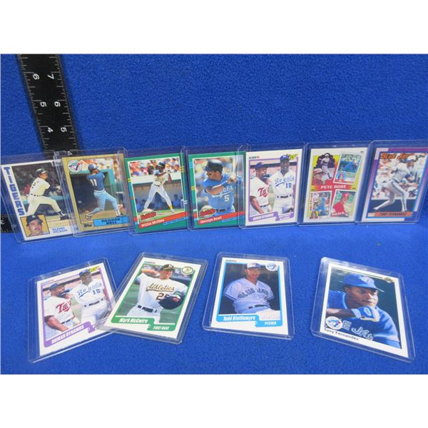 11 Assorted Vintage Baseball Cards