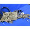 Image 1 : Leather Black Powder Possibles Bag with Fringes