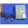 Image 1 : Swarovski 1" Low Matte Blue Scope Rings - Box is marked Weatherby Mark V Vanguard