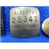 Image 2 : 3 Vintage Alberta Chauffeur Badges - 1951, 1953, 1956