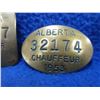 Image 3 : 3 Vintage Alberta Chauffeur Badges - 1951, 1953, 1956