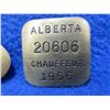 Image 4 : 3 Vintage Alberta Chauffeur Badges - 1951, 1953, 1956