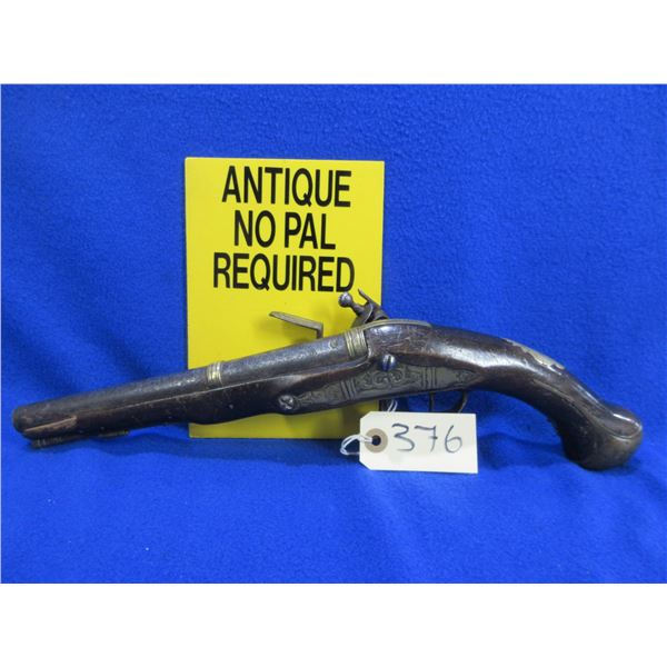 Antique - No PAL Required - Flintlock Pistol in approx 60 Cal.