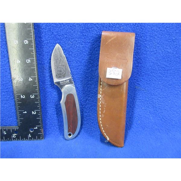 Kershaw 2230 Fixed Blade Knife with Leather Sheath - 2" Blade