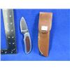 Image 1 : Kershaw 2230 Fixed Blade Knife with Leather Sheath - 2" Blade