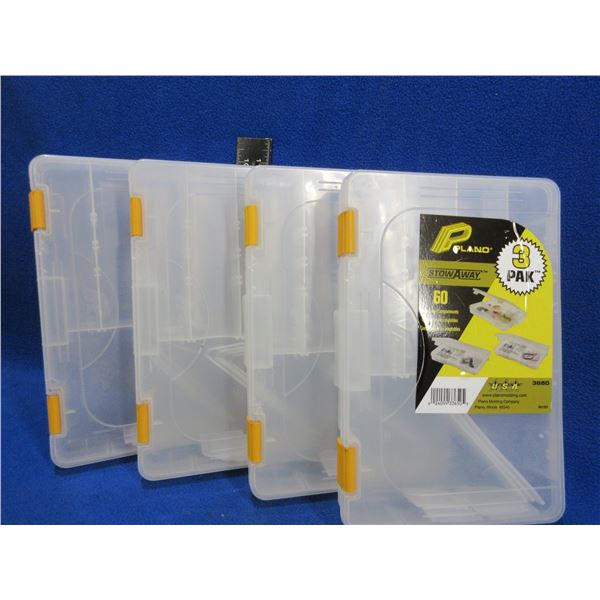 NEW - 4 Plano StowAway 60 Adjustable Compartment Cases