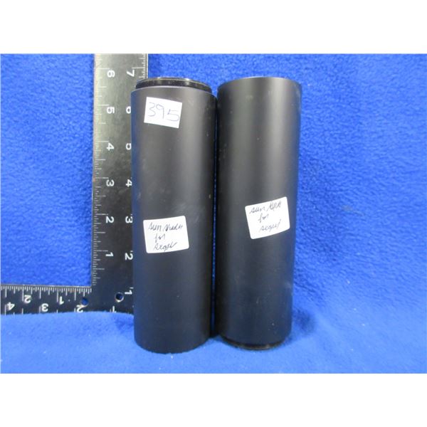 2 Aluminum Sun Shades for Scope - Threads Calipered at 44MM