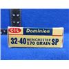 Image 2 : Collector Ammo - 32-40 Win. 170gr SP (Pick Up or Ship by UPS Only)