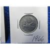Image 4 : 3 Canadian 25 Cent Coins - 1952, 1962, 1966 - .800 Silver