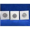 Image 5 : 3 Canadian 25 Cent Coins - 1952, 1962, 1966 - .800 Silver