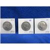 Image 1 : 3 USA "Kennedy Half Dollar" Coins - 1971, 1972, 1974