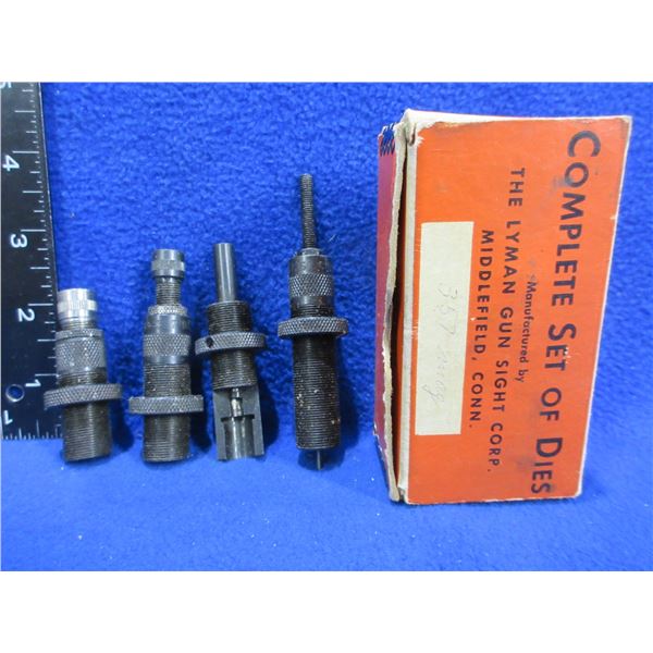 Vintage Lyman 357 Mag Complete Set of Dies (4 Dies) - Appear Unused