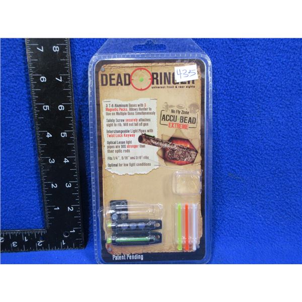NEW - Dead Ringer Universal Front and Rear Fiber Optic Sights