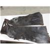 Image 1 : Vintage Leather Batwing Chaps - 48" Waist, 34" Length