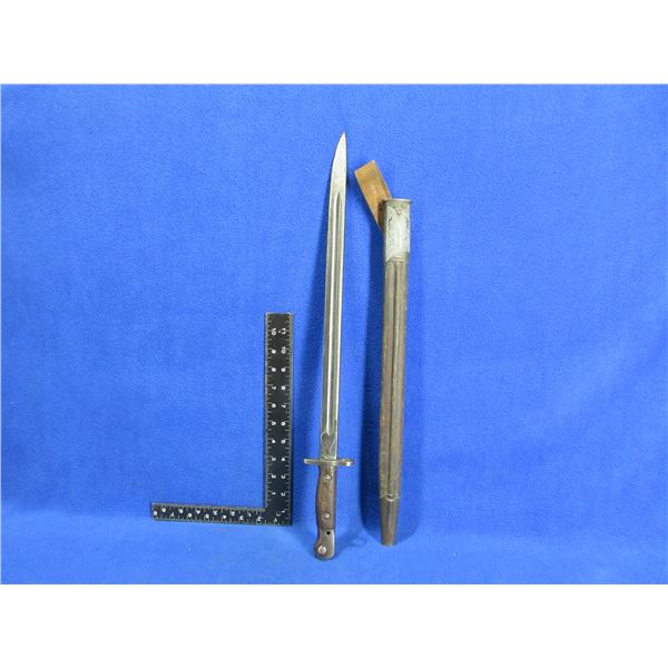 WWI Lee Enfield Pattern 1907 Bayonet with Scabbard