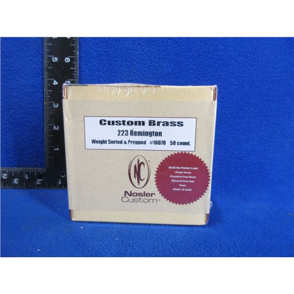 NEW - Brass Only - 223 Rem. Unprimed Nosler - Sealed Box of 50