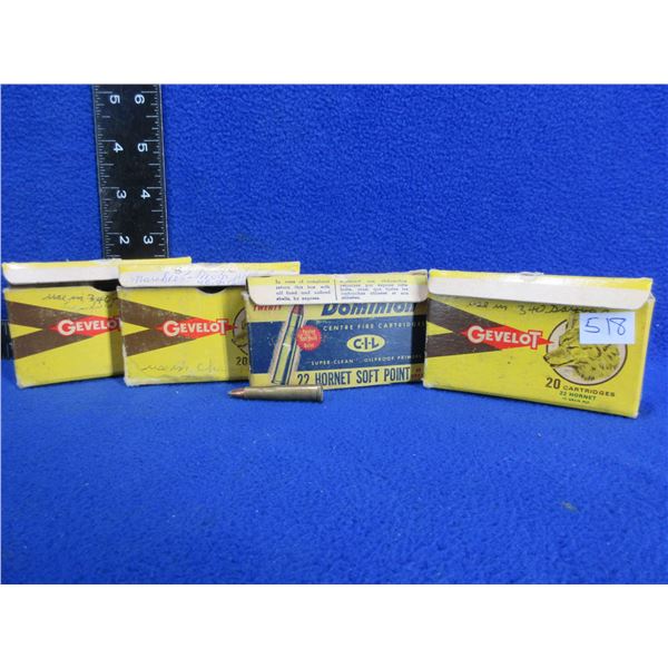Misc. 22 Hornet Reloads (Pick Up or Ship by UPS Only)
