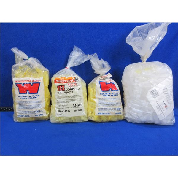 20 Gauge Shotshell Wads - 4 Bags (Approx. 1000+)
