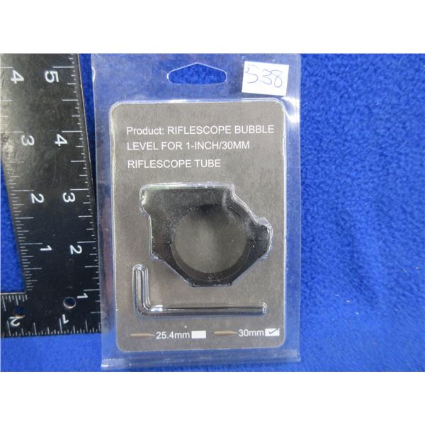 NEW - 30MM Riflescope Bubble Level with Compass - Model 5024