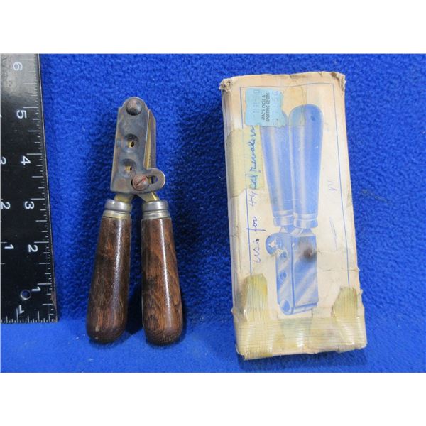 .44 K Cal. Brass Round Ball Double Cavity Bullet Mold with Handles