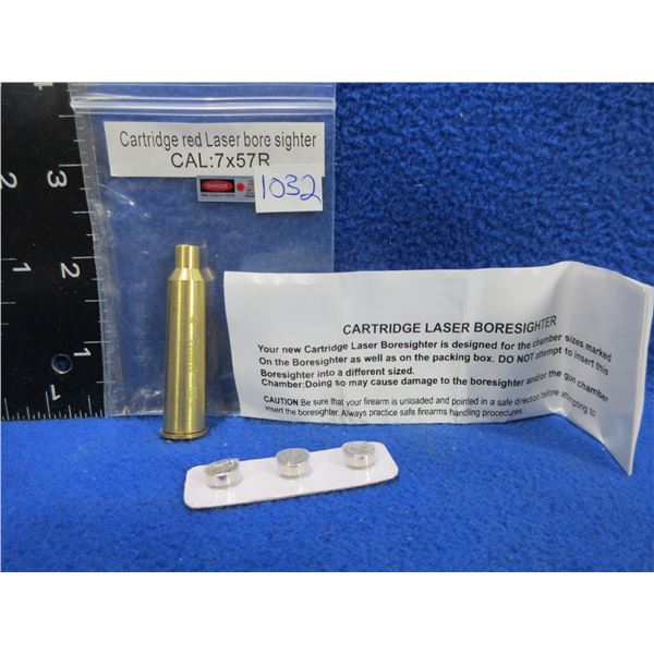 NEW - 7X57R Cartridge Red Laser Bore Sight with Batteries