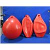 Image 1 : 3 Red Boat Anchor Buoys/ Dock Bumpers