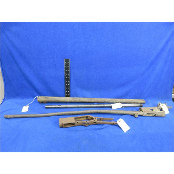 4 Barn Find Barrels/Actions - Non Functioning, Seized and Rusted