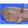 Image 2 : Leather Saddle Scabbard - Scoped Rifle Design - 36"