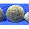 Image 3 : 3 Vintage Alberta Chauffeur Badges - 1953, 1955 x 2