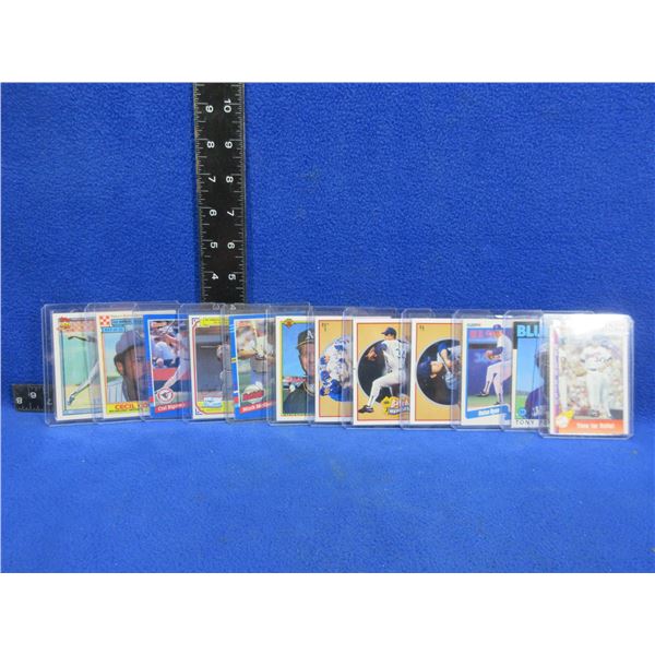 12 Assorted Vintage Baseball Cards