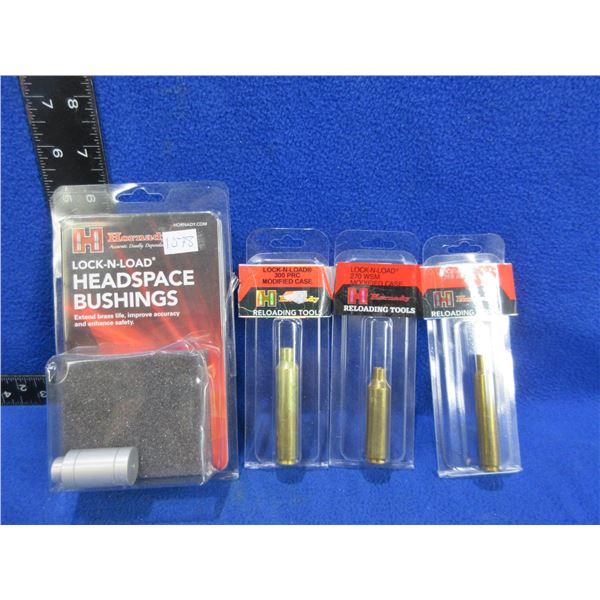 3 Hornady Lock-N-Load Modified Cases and a Headspace Bushing