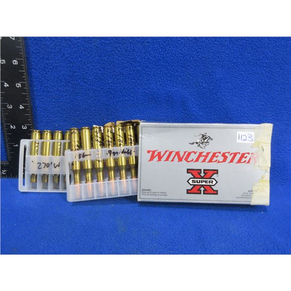 270 Win. Reloads (Pick Up or Ship by UPS Only) Box of 7 + 13 Brass