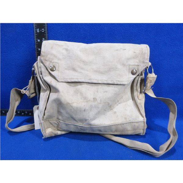WWII Canadian Respirator Haversack (Gas Mask Bag) - Has Broad Arrow Mark