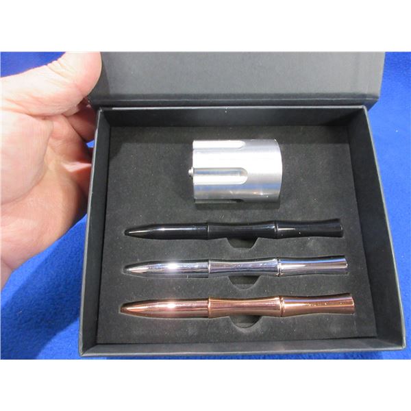 NEW - Caliber Gourmet Pen/Revolver Cylinder Gift Set