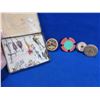 Image 1 : 4 Vintage French Wood Fishing Line Spools and French Fishing Lures