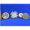Image 3 : 4 Vintage French Wood Fishing Line Spools and French Fishing Lures