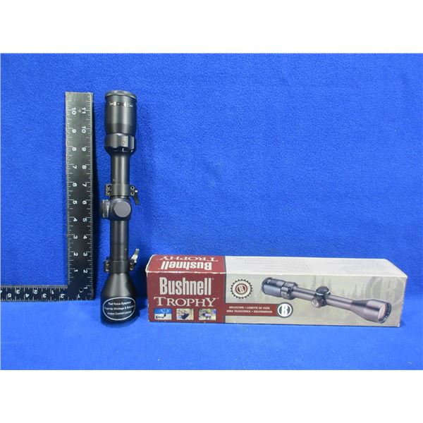 Bushnell Trophy 3-9x40 Scope with 1" Rings - Appears Clear, Duplex Reticle