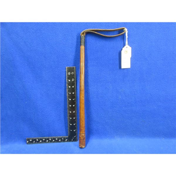 Leather Swagger Stick - Military/RCMP Officer - 23 1/4" Total Length