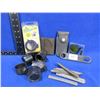 Image 1 : Lot of Misc. - Lens Covers, Stripper Clips, Bushing Wrench, Sheath, Etc.