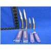 Image 1 : 4 Olympia Folding Lock Blade Knives - New Old Stock