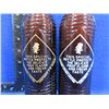 Image 3 : 2 Vintage Amber Glass Orange Crush Bottles - Circa 1940's/1950's