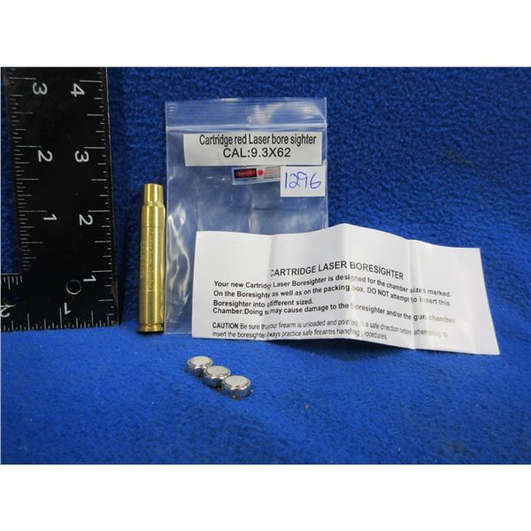 NEW - 9.3X62 Cartridge Red Laser Bore Sight with Batteries
