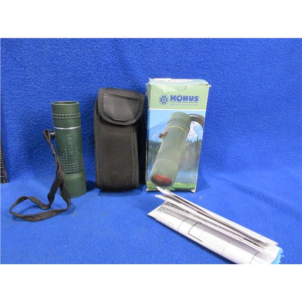 NEW - Konus 10x25 #2060 Monocular with Belt Loop Carry Case