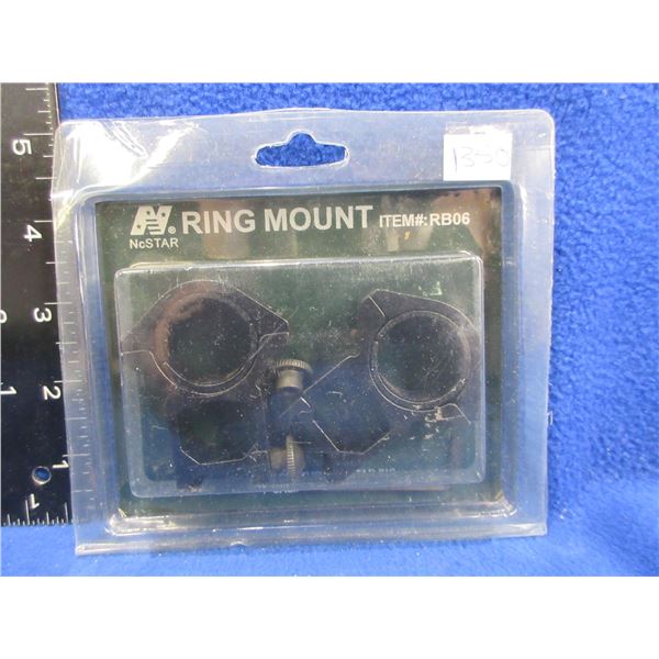 NcStar Ring Mount # RB06 - 30MM See-Thru Aluminum with 1" Inserts