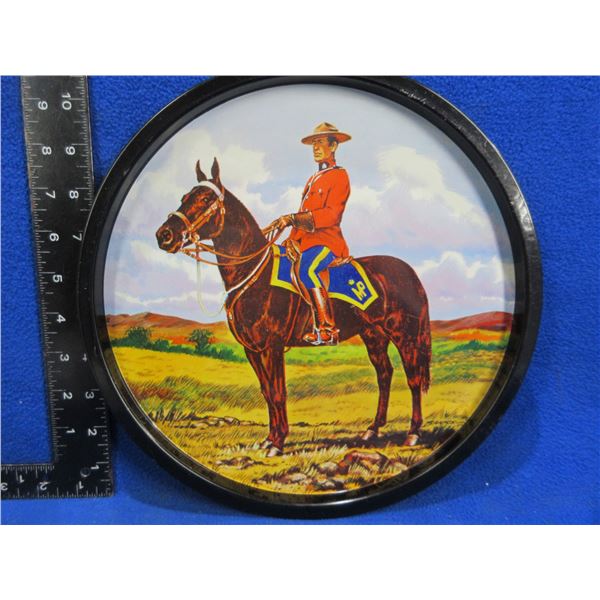 Vintage RCMP Serving Platter - Mountie on Horse by Banks