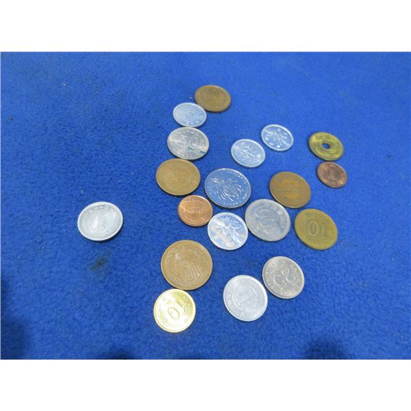 Lot of 19 Assorted Asian Coins