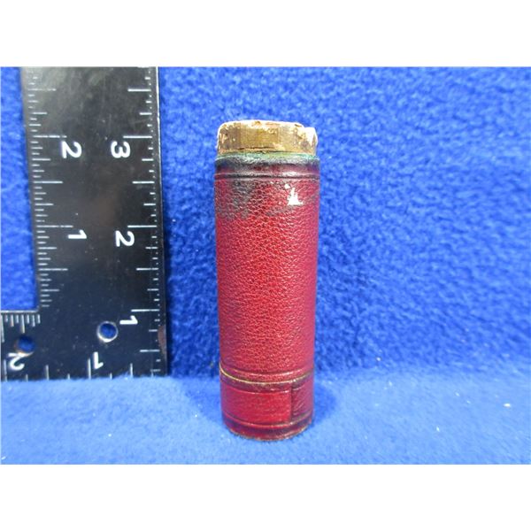 Old Louis 20 Francs Gold Leather Tube Coin Holder